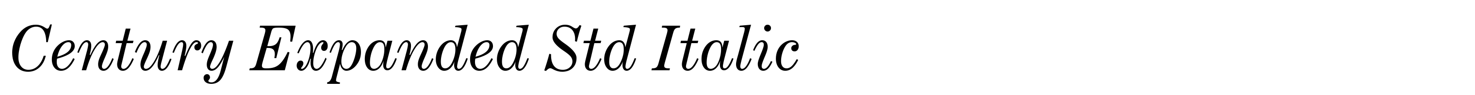 Century Expanded Std Italic
